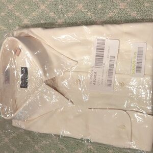 Gitman Brothers Cream Men's Dress Shirt NWT